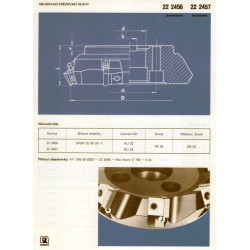 Narex Frézovací hlava hrubovací, pr. 125 mm, ČSN 22 2456, W60SP25