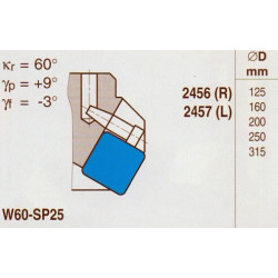 Narex Frézovací hlava hrubovací, pr. 125 mm, ČSN 22 2456, W60SP25