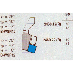 Narex Fréza čelní stopková negativní, pr. 63 mm, ČSN 22 2460.12, B-W75SN12