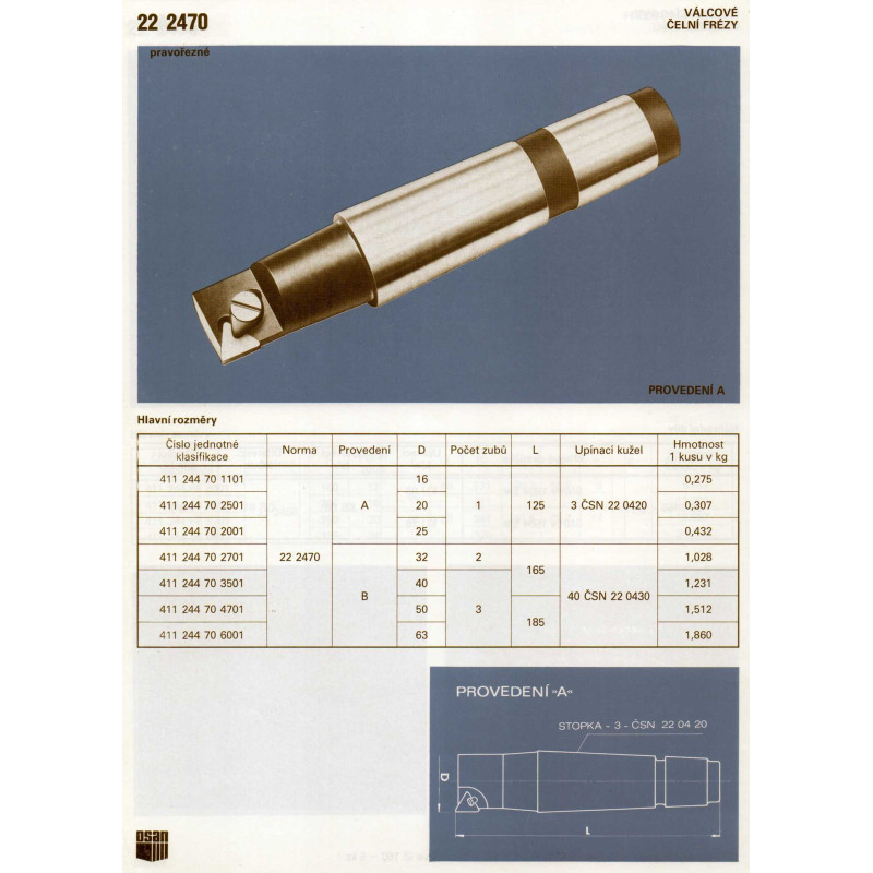 Narex Fréza rohová stopková, pr. 16 mm, ČSN 22 2470, A-CTP11