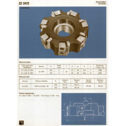 Narex Fréza rohová, pr. 100 mm, ČSN 22 2472, 100B05R-W90TP22D