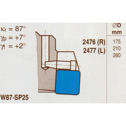 Pramet Frézovací hlava rohová hrubovací, pr. 175 mm, W90-SP25P 175C06R