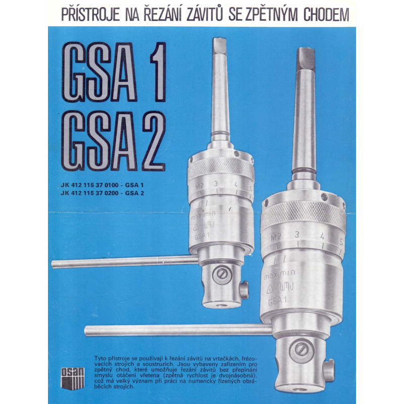 WMW Závitořezná hlava reverzační GSA2, M5 - M16